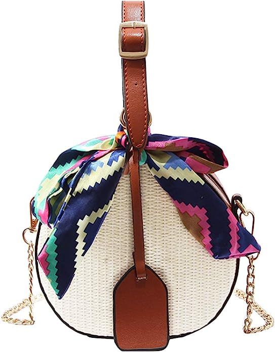 Danse Jupe Women Crochet Fringed Shoulder Bag Cotton Tassel Crossbody Bag Bohemian Beach Bag,Moth... | Amazon (US)
