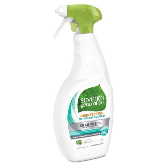 Seventh Generation Lemongrass Citrus Disinfecting Bathroom Cleaner - 26oz | Target