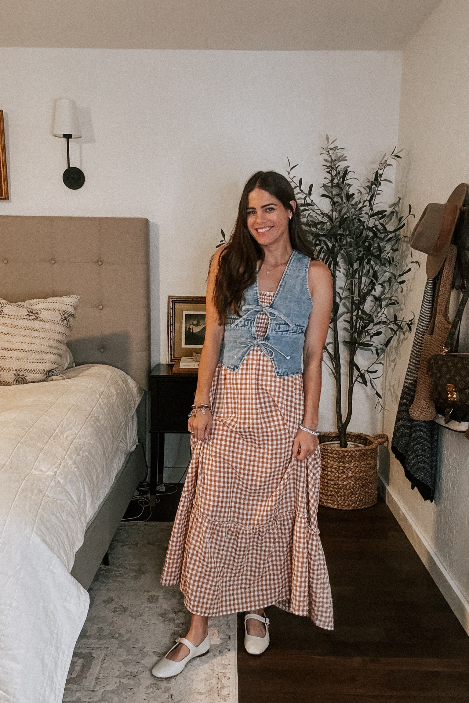 Love this long dress and denim vest combo for those last summer days! Ballet flats are so sweet with this combo🩰

#LTKSeasonal #LTKStyleTip #LTKFindsUnder50