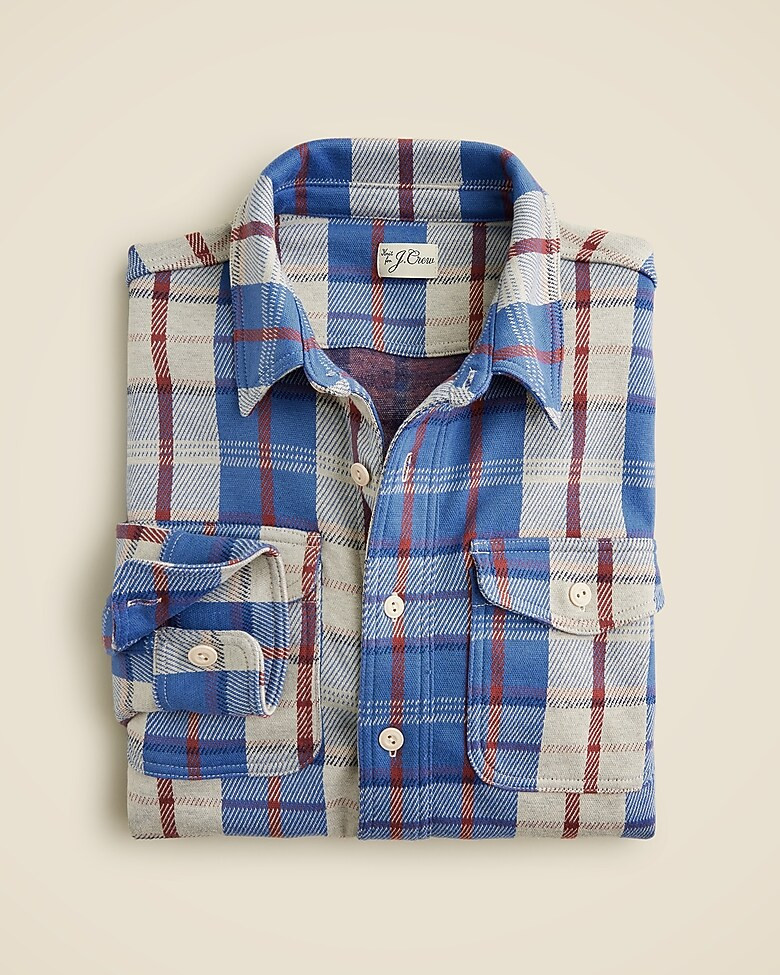 Seaboard soft-knit shirt in plaid | J. Crew US