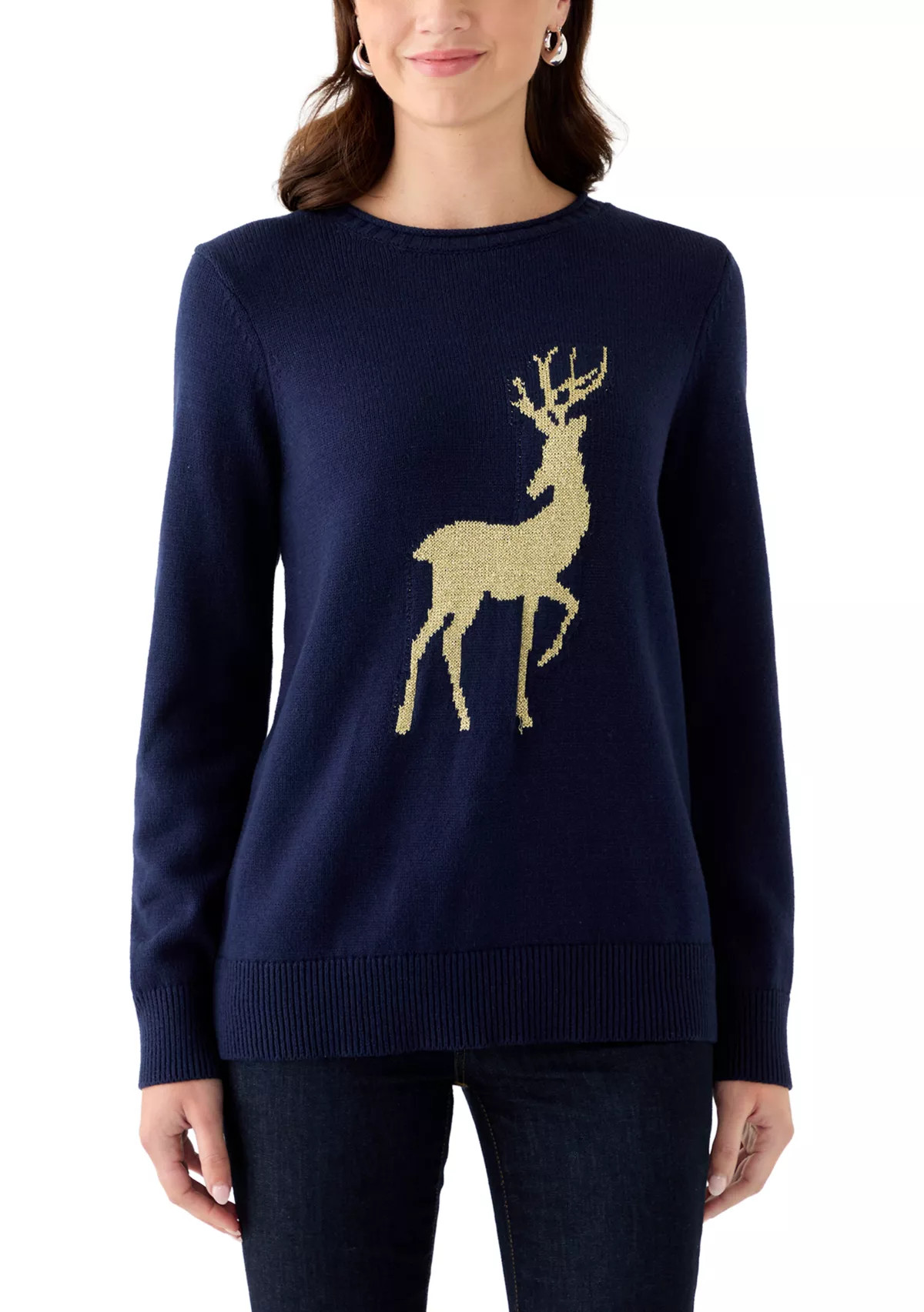 Kim Rogers®Women's Stich Intarsia Pullover Sweater | Belk