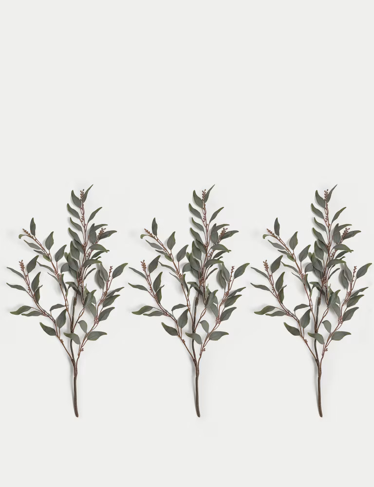 Set of 3 Artificial Laurel Single Stems | Marks & Spencer (UK)
