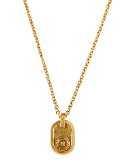 Versace - Medusa Head Pendant Necklace - Mens - Gold | Matches (US)