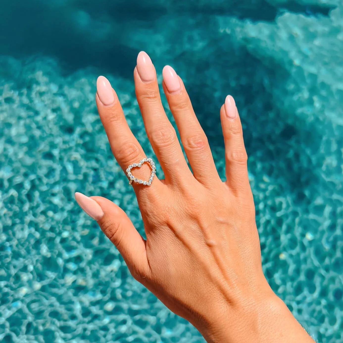 Anna Crystal Heart Ring | Victoria Emerson