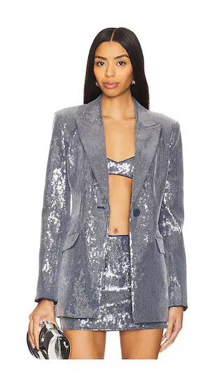 Mori Blazer in Midnight Blue | Revolve Clothing (Global)