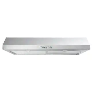 Vissani 30 in. W Convertible Under Cabinet Range Hood with Charcoal Filter in Stainless Steel QR2... | The Home Depot