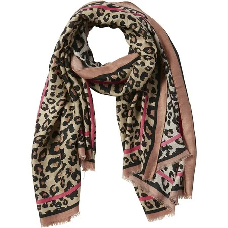 Tickled Pink Pink Deb Leopard Scarf | Walmart (US)