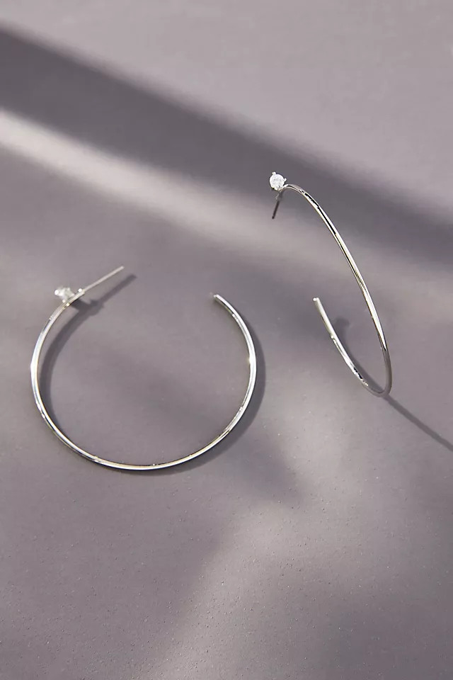 Gem-Post Delicate Hoops | Anthropologie (US)