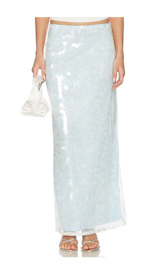 superdown Bryony Maxi Skirt in Blue. - size XXS | Revolve Clothing (Global)