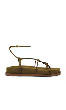 Schutz Calabria Mid Sandal in Matcha from Revolve.com | Revolve Clothing (Global)
