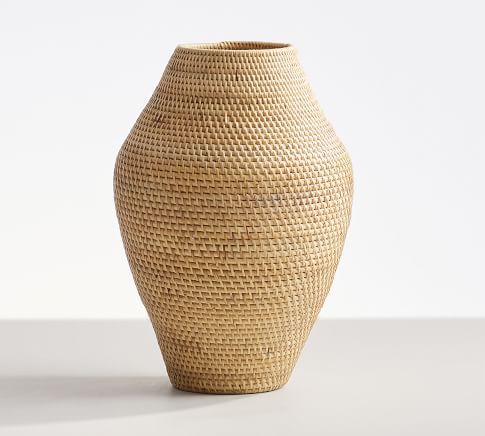 Woven Rattan Vases | Pottery Barn (US)