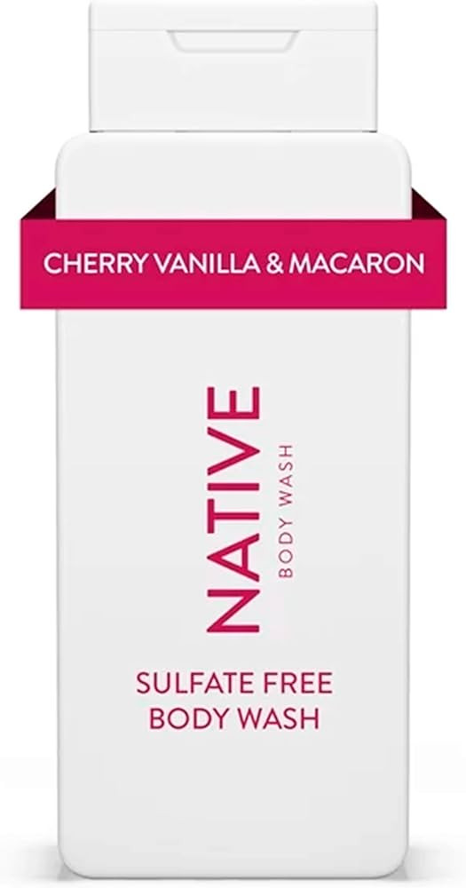 Native Body Wash - Cherry & Vanilla Macaron - Liquid Soap | Clean, Naturally Sourced Ingredients ... | Amazon (US)