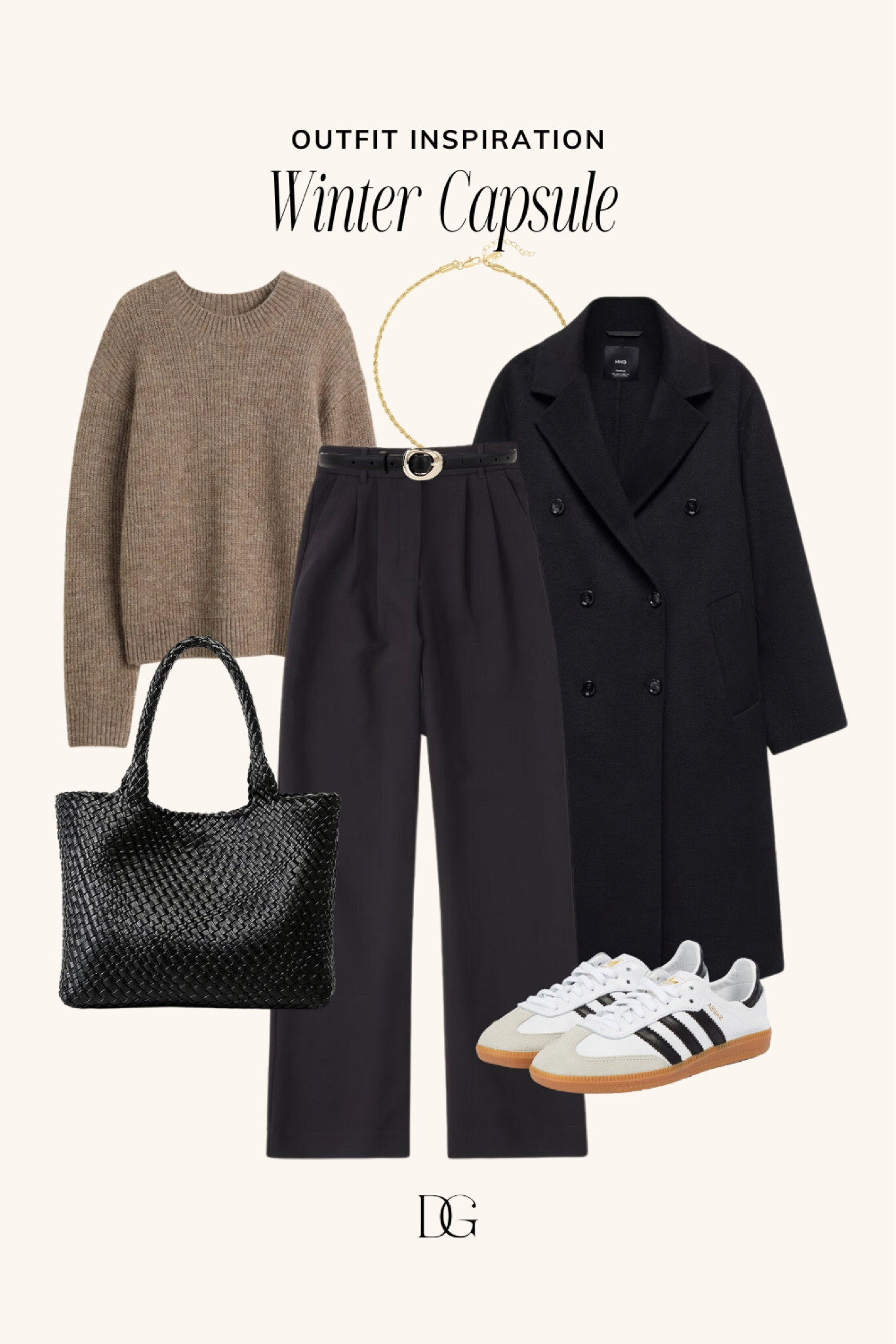 Winter Capsule Wardrobe | winter capsule wardrobe 2025, winter outfit ideas, winter outfit, winter outfits womens, winter fashion, winter capsule, winter staples, winter coat, adidas samba,  tailored pants 

#LTKSeasonal #LTKStyleTip #LTKShoeCrush