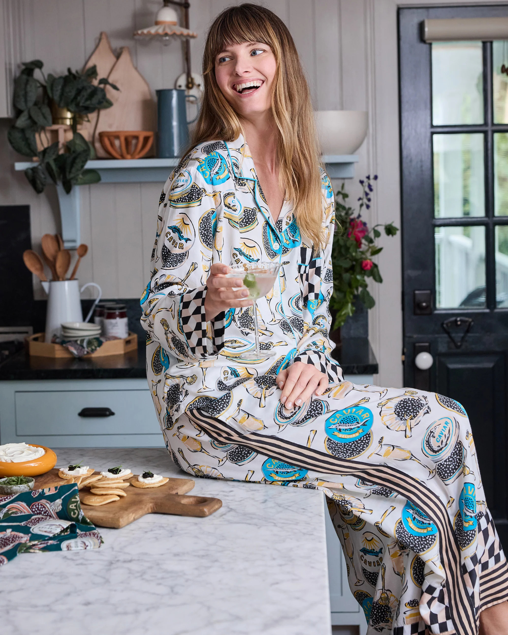 Champagne & Caviar - Eco Satin Rittenhouse Set - Pearl | Printfresh