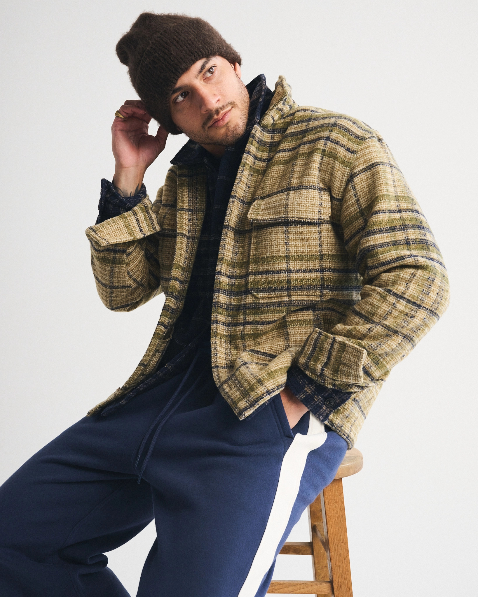 Boucle Shirt Jacket | Abercrombie & Fitch (US)