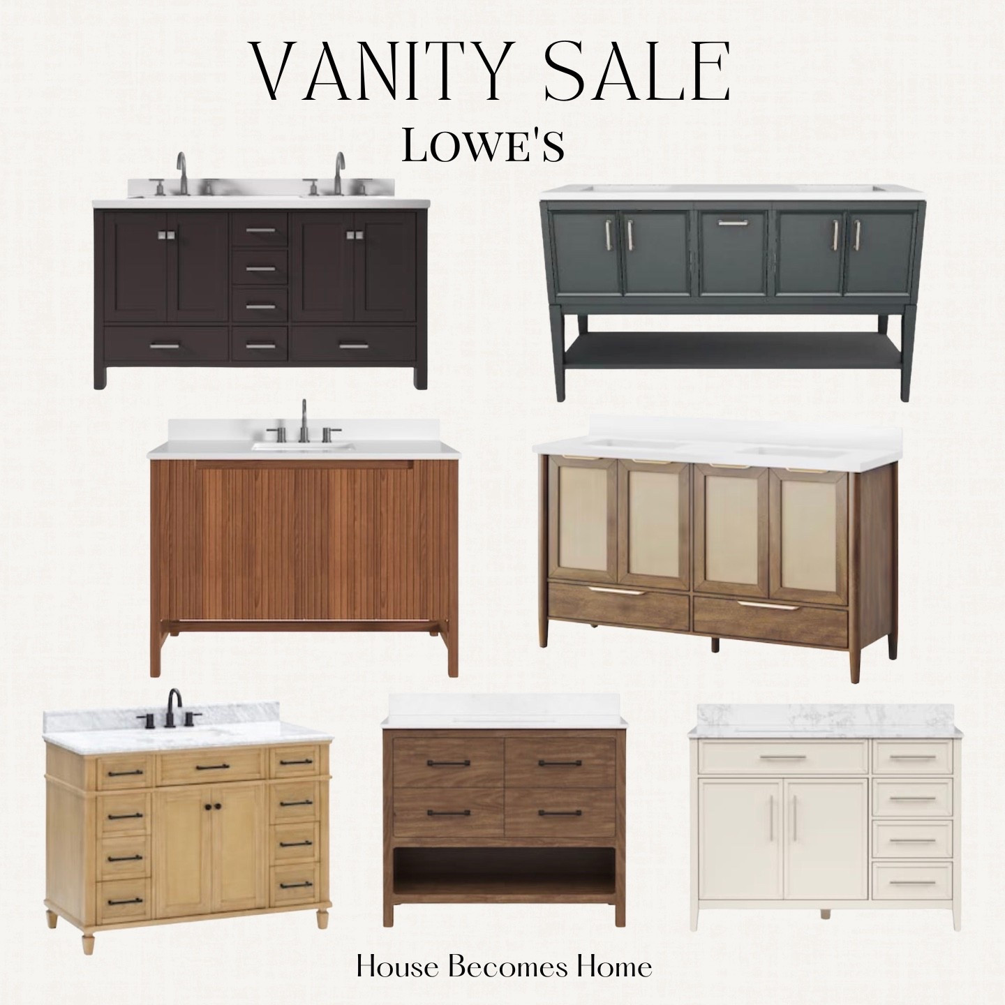 Lowe's bathroom vanity sale 🙌🏻🙌🏻

Vanity sale, bathroom, vanities, summer sale,

#LTKHome #LTKSaleAlert