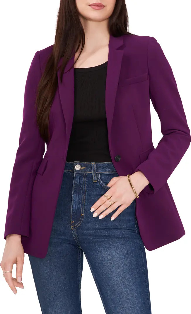 1.STATE Stretch Crepe One-Button Blazer | Nordstrom | Nordstrom