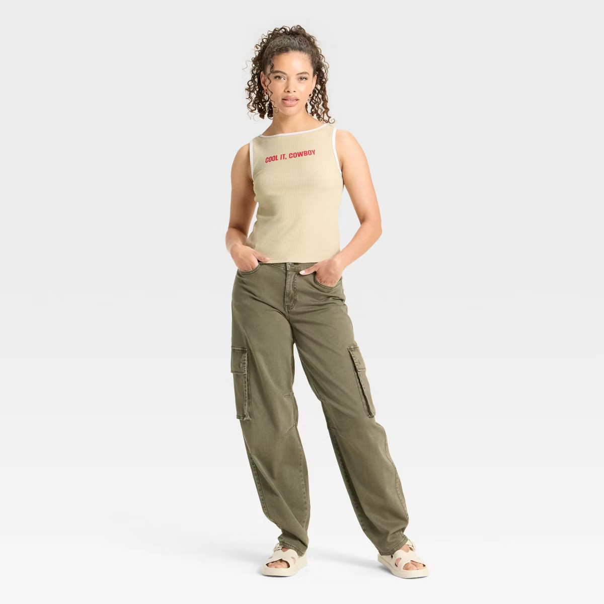 Women's Boat Neck Graphic Tank Top - Wild Fable™ | Target