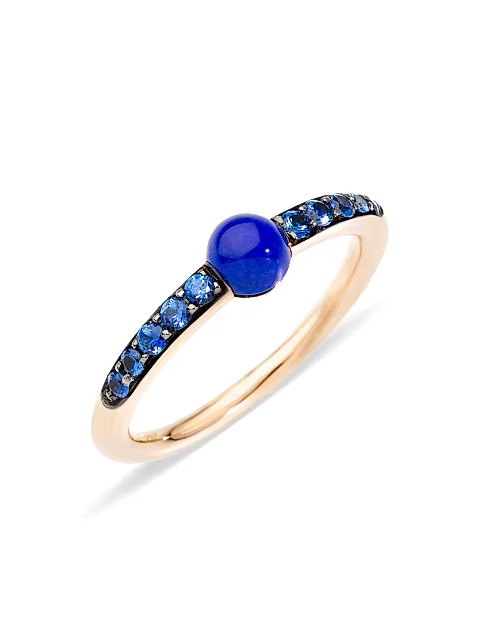 Pomellato M'ama non M'ama 18K Rose Gold Lapis &amp; Blue Sapphire Ring | Saks Fifth Avenue