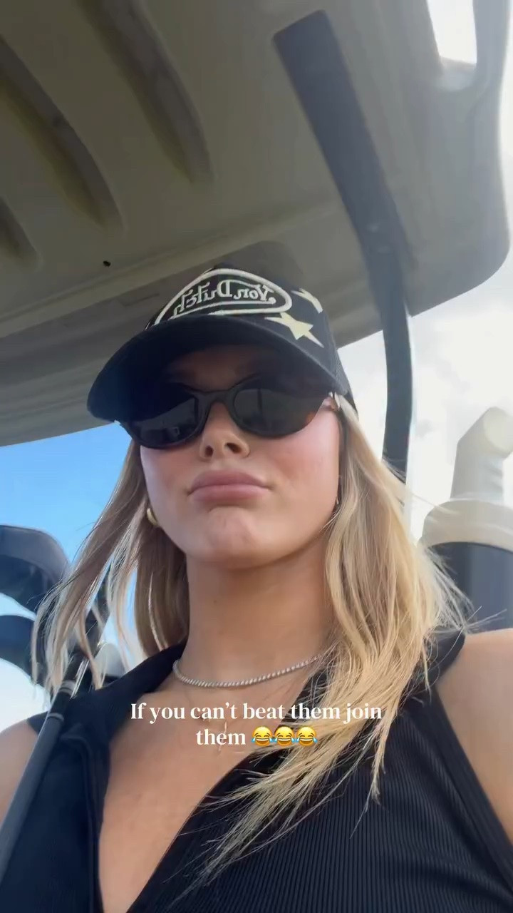 Getting on the golf train with @walkerlyons 😂😽😻

#LTKootd #LTKdayinmylife #LTKvlog
