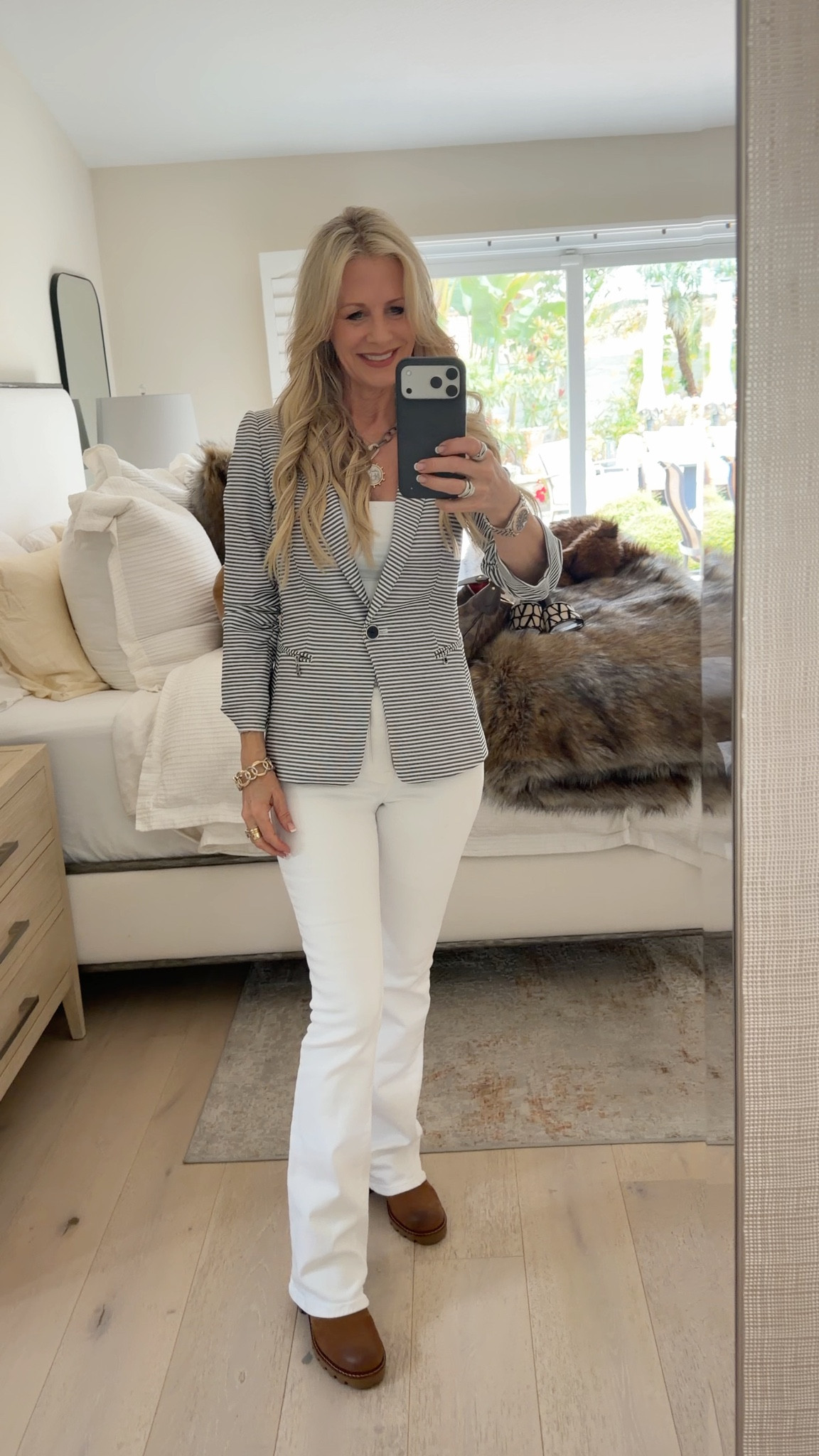 OOTD - Work theme:  On the seaside. Think stripes 💙🤍 Bought this jacket several years ago. Linking others I’m loving  

#LTKootd #LTKWorkwear #LTKdayinmylife