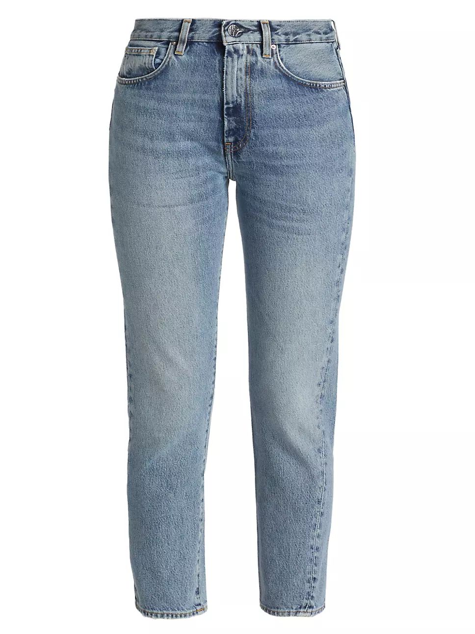 Twisted-Seam Mid-Rise Slim Ankle Jeans | Saks Fifth Avenue