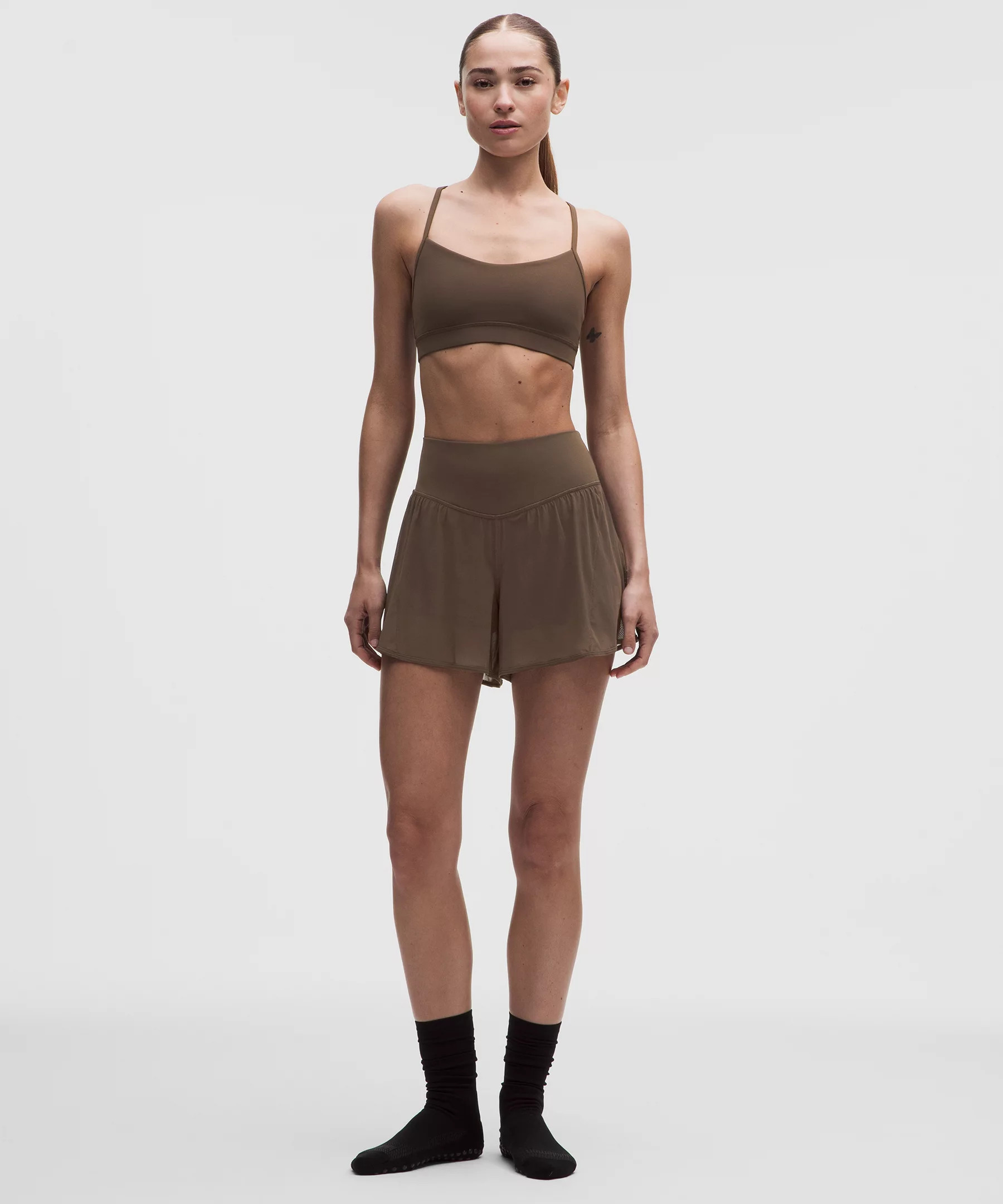Nulu and Mesh High-Rise Studio Short 3.5" | Women's Shorts | lululemon Canada | lululemon (CA)