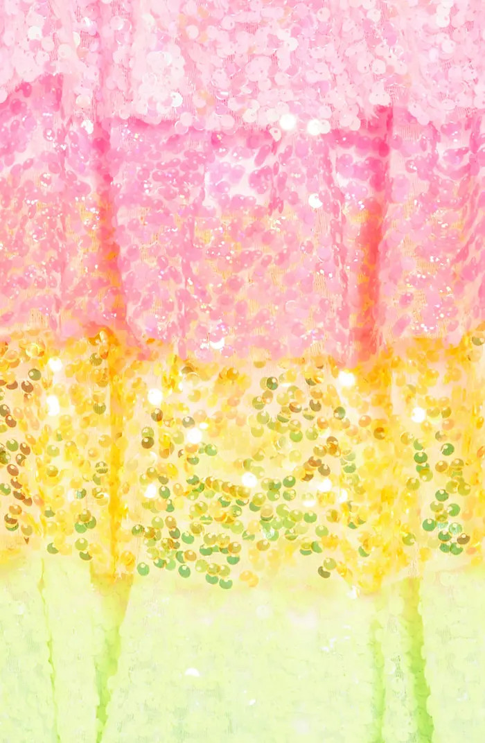 Kids' Rainbow Sequin Tie Strap Dress | Nordstrom