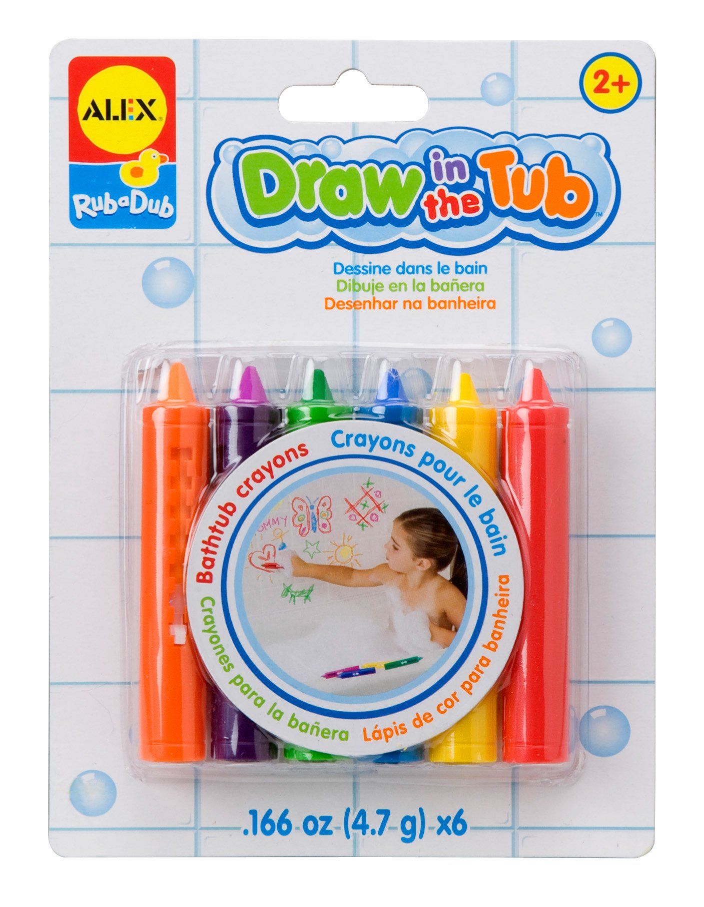 Alex Rub a Dub Draw in the Tub Crayons Kids Bath Activity | Amazon (US)
