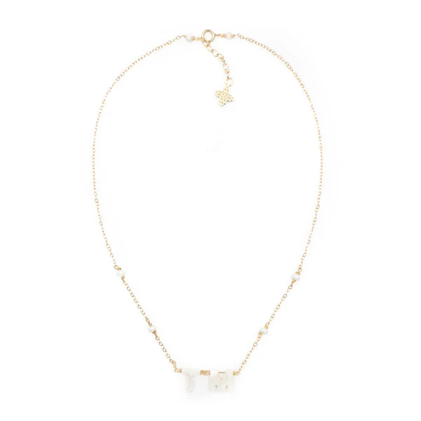 Love Letters Necklace, Two Letters | Hazen & Co