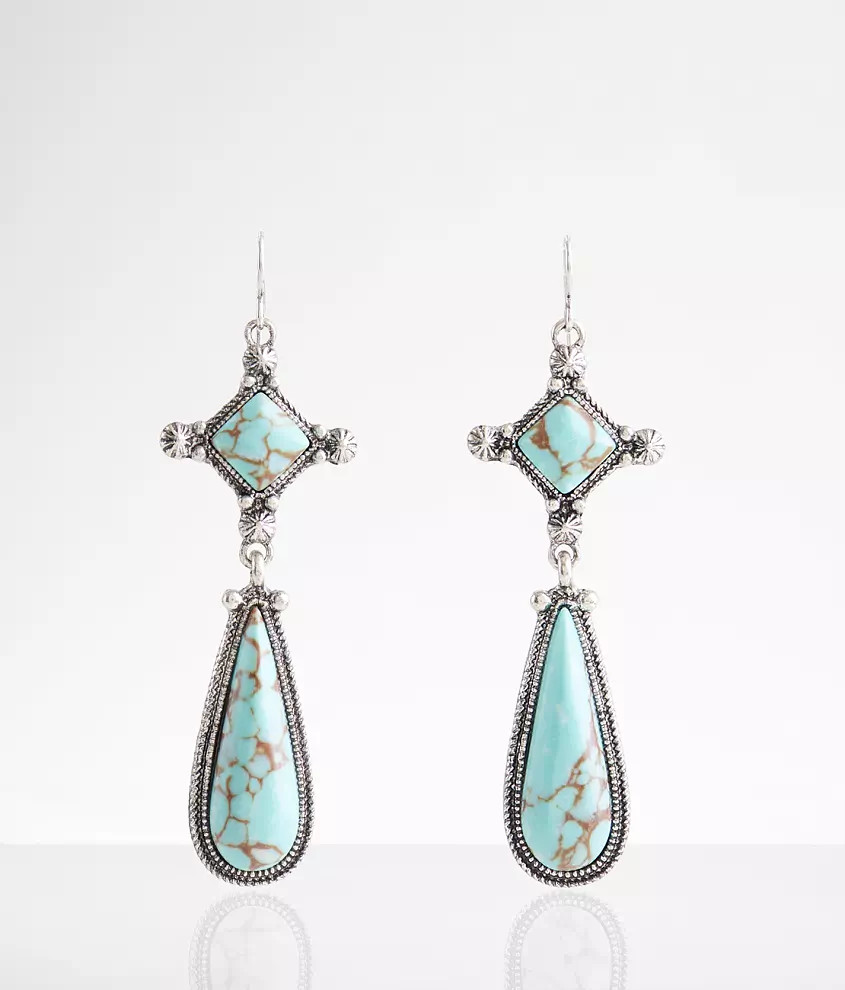 Western Turquoise Earring | Buckle