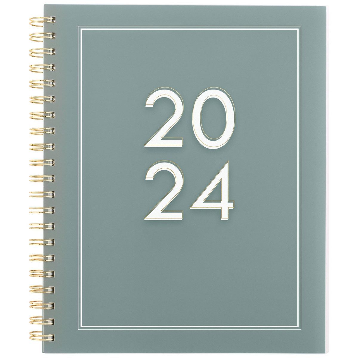 Sugar Paper Essentials 2024 Planner 11"x9.5" Weekly/Monthly Deep Green | Target