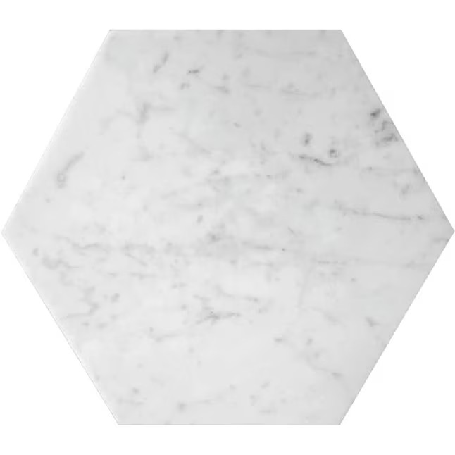 Apollo Tile (Sample) Floor and Wall Tile White 4-in x 4-in Honed Marble Thinset Mortar Tile | Lowe's