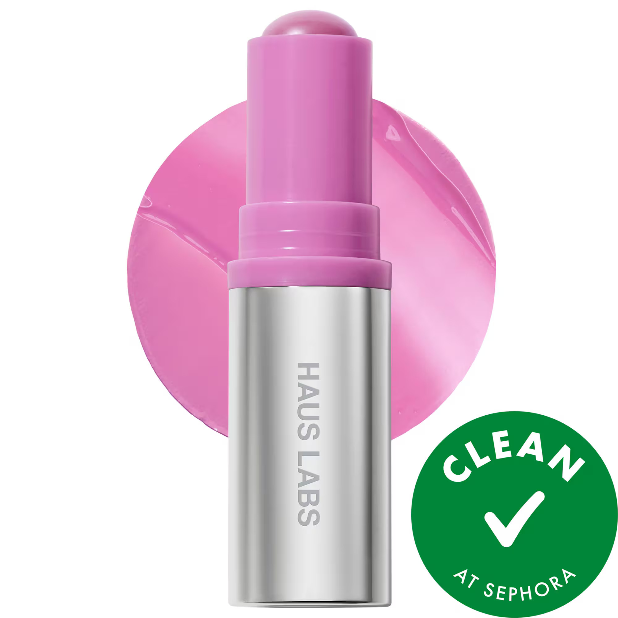 HAUS LABS BY LADY GAGA Color Fuse Longwear Hydrating Glassy Lip + Cheek Blush Balm Stick Glassy Lilac 0.18 oz / 5 g | Sephora (US)