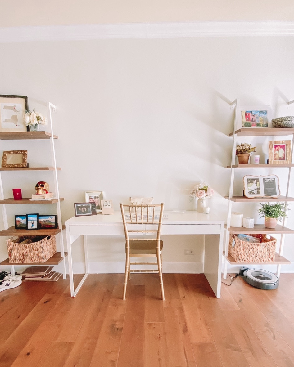 Linking up my home office! I work from home so it’s important this space is functional and cute because everyone can see it. Love these chic bookshelves that can be styled so many ways. Also linking my modern white desk, gold desk chair, pretty gold frame and faux desk plant. Wicker baskets are in essential for adding texture too! 

Walmart, home decor, home office, office decor, storage solutions, organization, bookshelves, livingroom 

#LTKsalealert #LTKhome #LTKfindsunder50