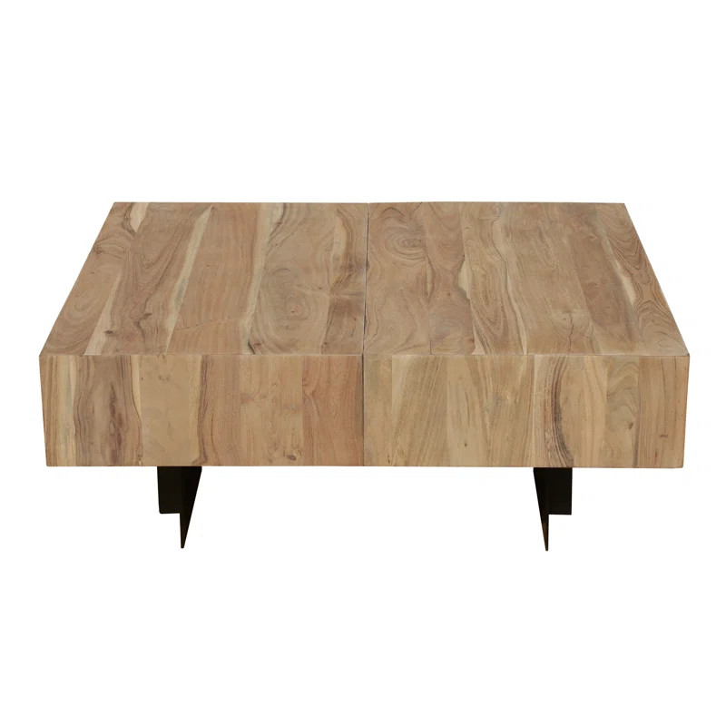 Mullins Extendable Sled Coffee Table with Storage | Wayfair North America