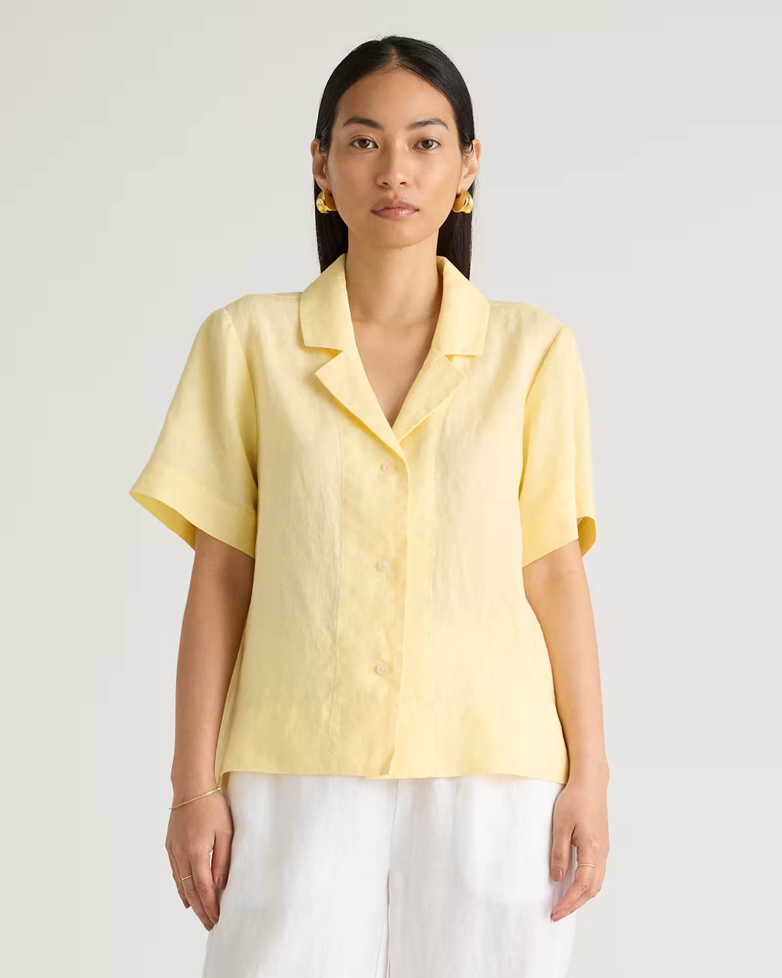 Women's 100% European Linen Short Sleeve Shirt | Quince