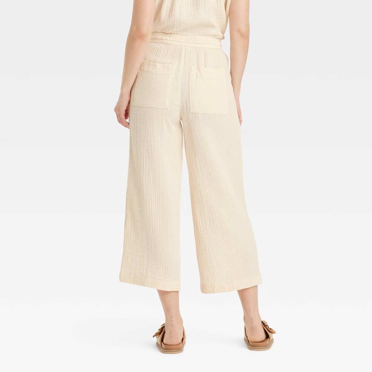 Women's High-Rise Gauze Wide Leg Pull-On Pants - Universal Thread™ | Target