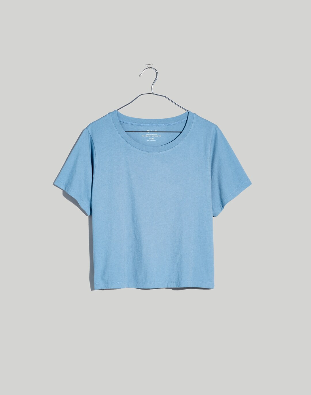 Softfade Cotton Boxy-Crop Tee | Madewell