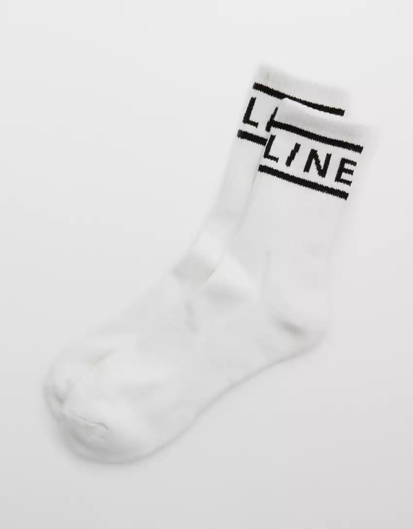 OFFLINE By Aerie Graphic Crew Socks | American Eagle Outfitters (US & CA)