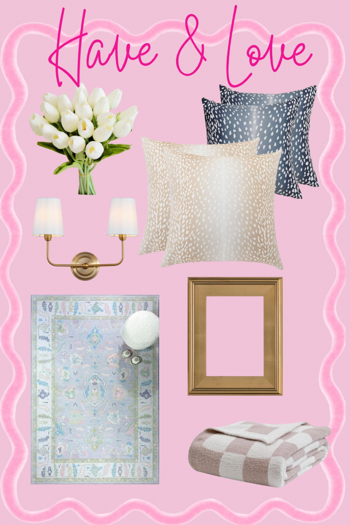 Amazon home finds I have and love 🤍

Amazon home | affordable home decor | antelope pillows | gold frames | Turkish rug | gold sconce | cozy blanket | barefoot dreams dupe | tulips | home decor 

#LTKfindsunder100 #LTKhome #LTKfamily