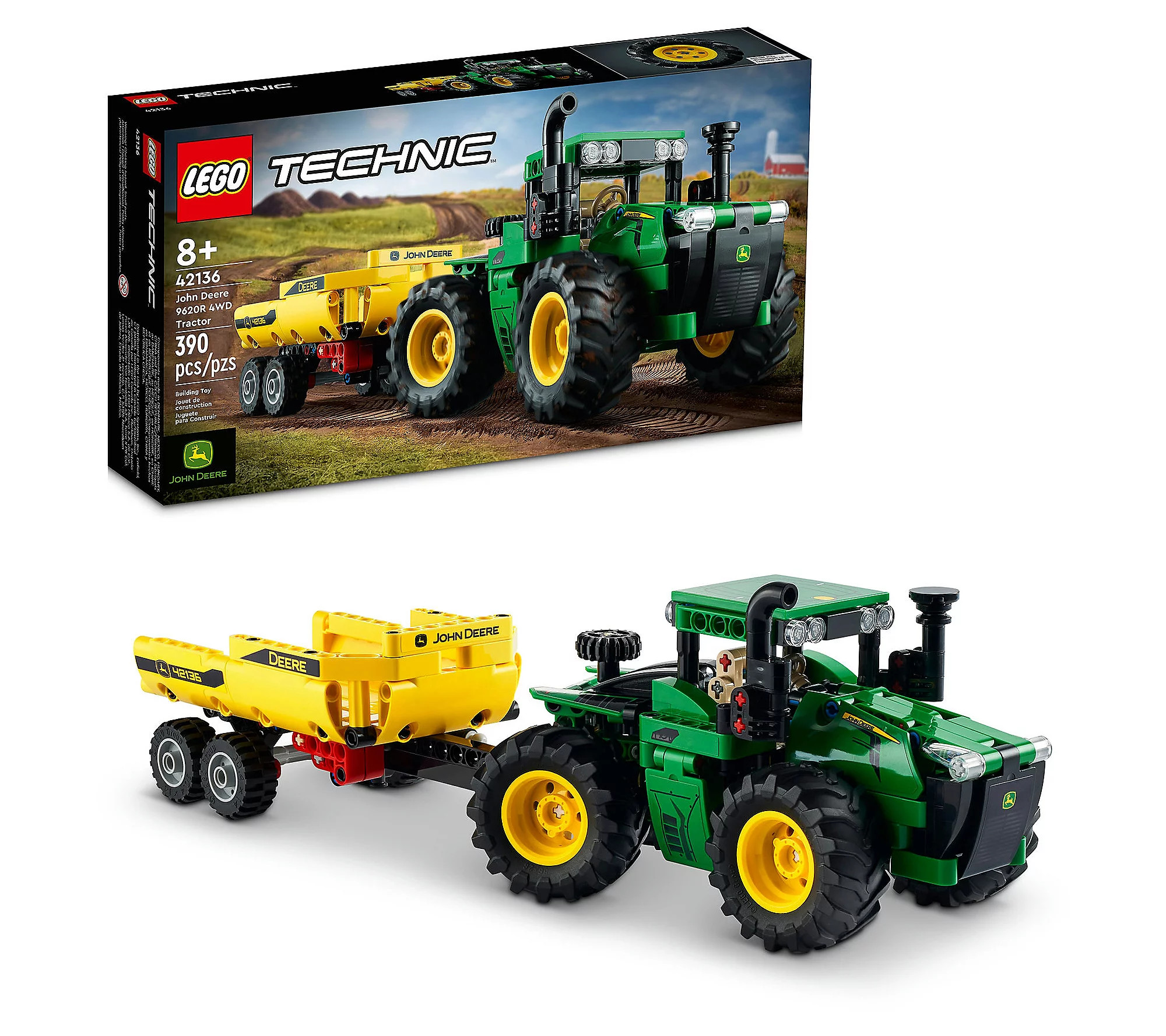 LEGO Technic John Deere 9620R 4WD Tractor 42136 Model | QVC