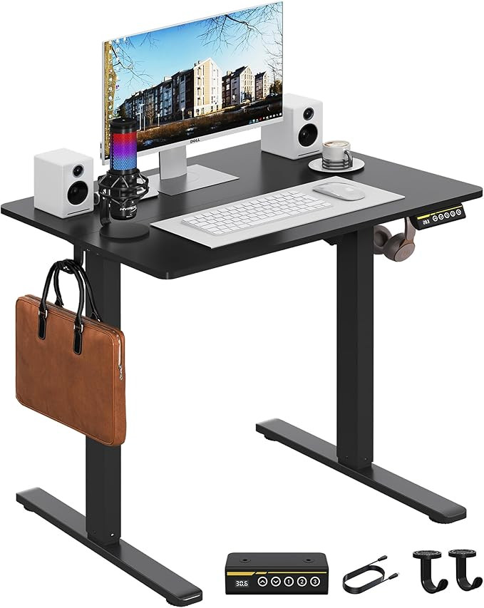 Electric Small Standing Desk 32"x24" Adjustable Height Stand Up Desk Ergonomic Sit Stand Desk for... | Amazon (US)