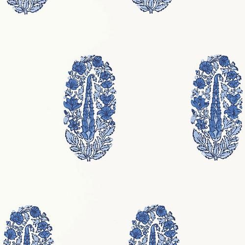 Schumacher Askandra Flower Delft Wallpaper | DecoratorsBest | DecoratorsBest