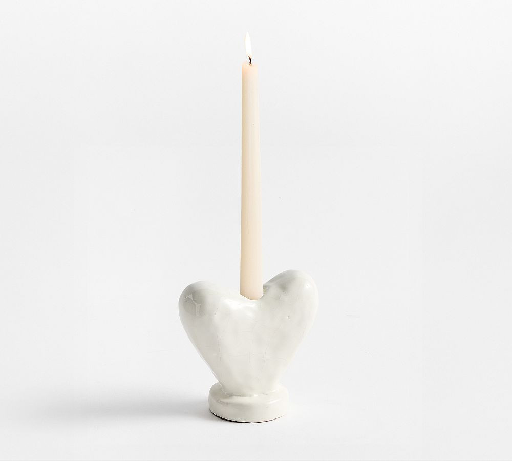 Heart Shaped Candle Holder | Pottery Barn (US)
