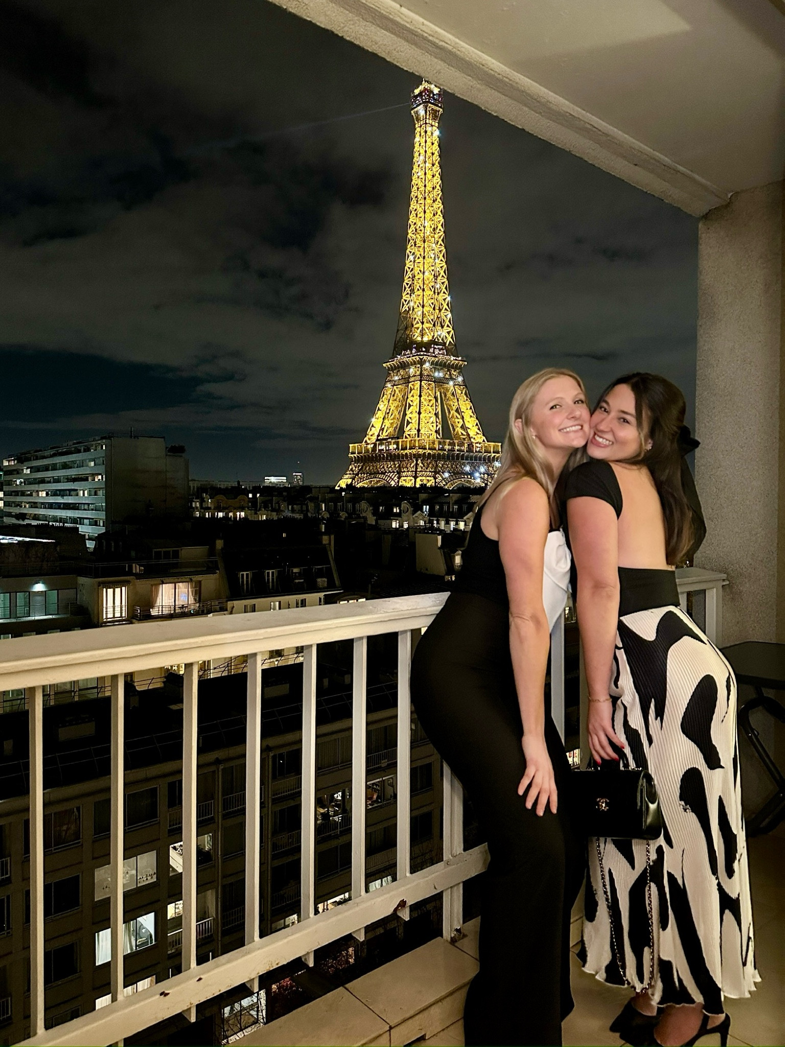 The most breathtaking view seeing the Eiffel Tower sparkle with this balcony view. And the outfit was just perfect. All pieces (besides the Chanel bag) are from Amazon and very affordable. Such a flattering and comfortable outfit 🎀🖤

#LTKstyletip #LTKsalealert #LTKparties