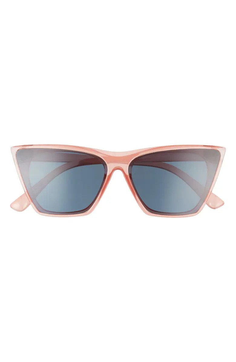 58mm Flat Top Cat Eye Sunglasses | Nordstrom