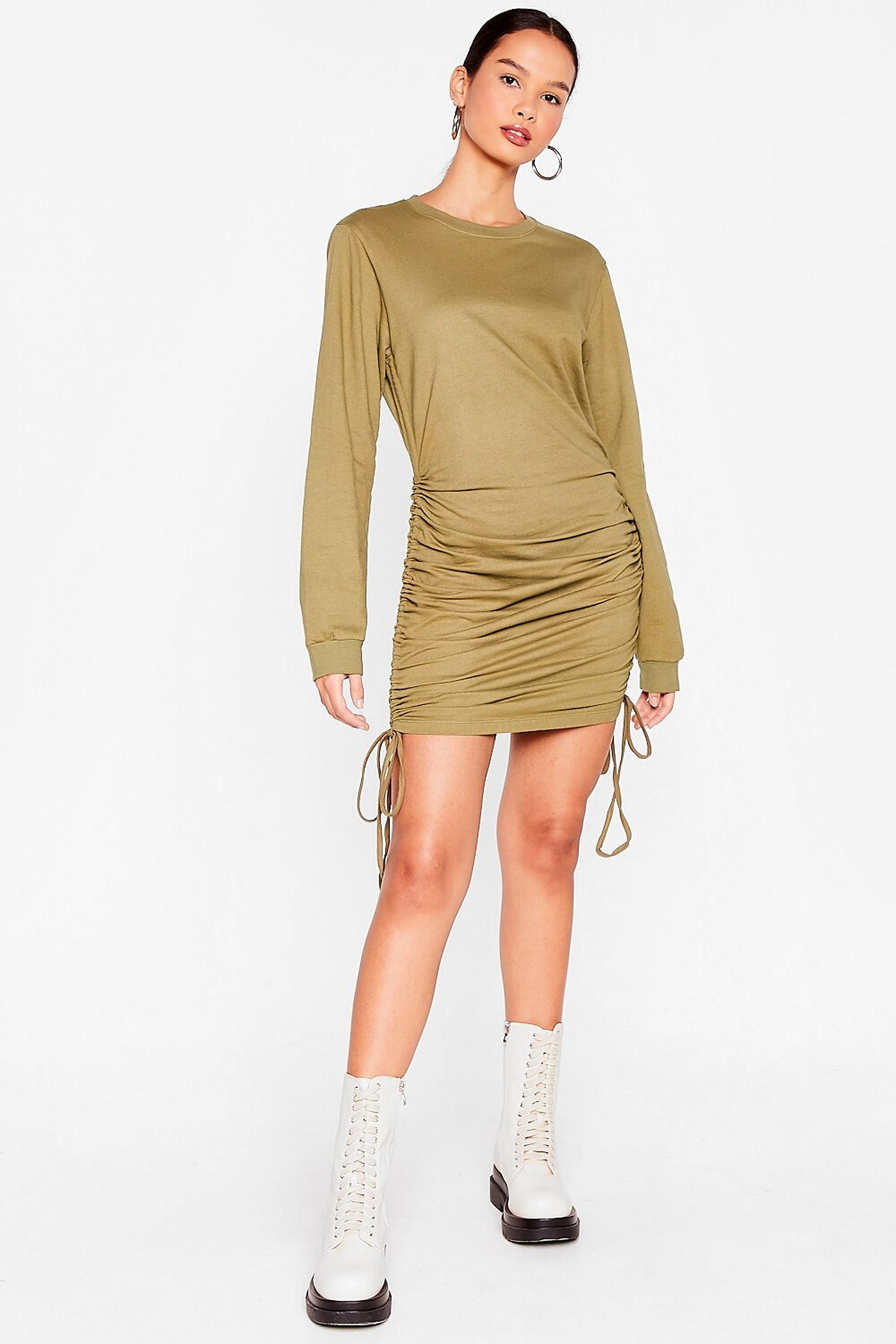 There's No Ruche Sweatshirt Mini Dress | NastyGal (US & CA)