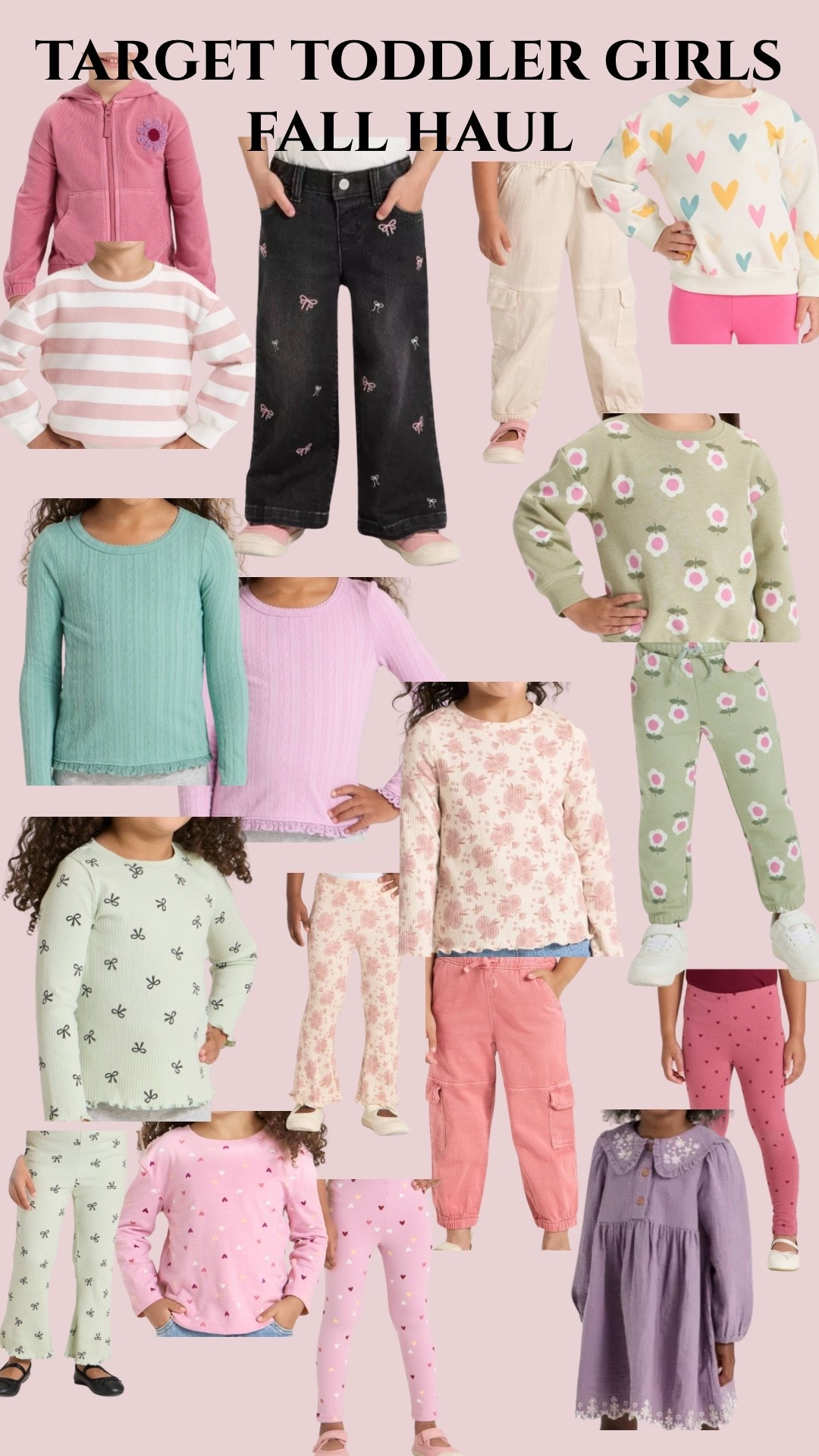 Baby girl + Toddler fall haul from target!! Obsessed with these sets and basics for mixing & matching. The BOW WIDE LEG JEANS, I DIE. $10 off $40 going on right now for clothing!

Target fall fashion target for toddlers toddler fashion trends toddler trends trendy basics sweatshirt sweatpants sets ribbed leggings flared leggings baby girl toddler girl flowers floral girly cargo pants 

#LTKSaleAlert #LTKKids #LTKSeasonal