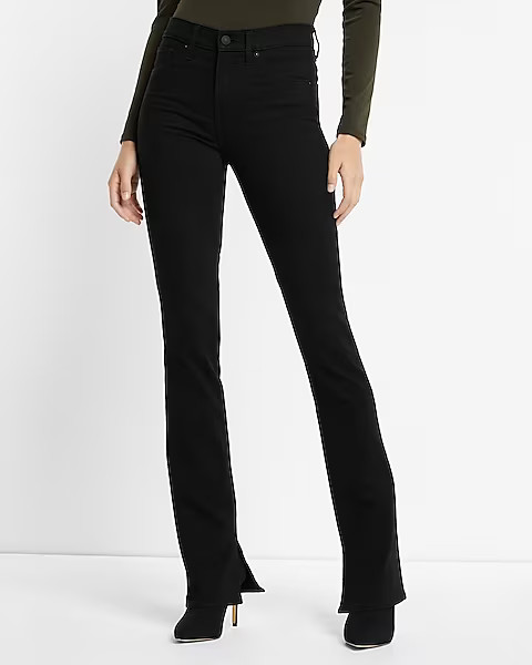 Mid Rise Black Skyscraper Jeans | Express